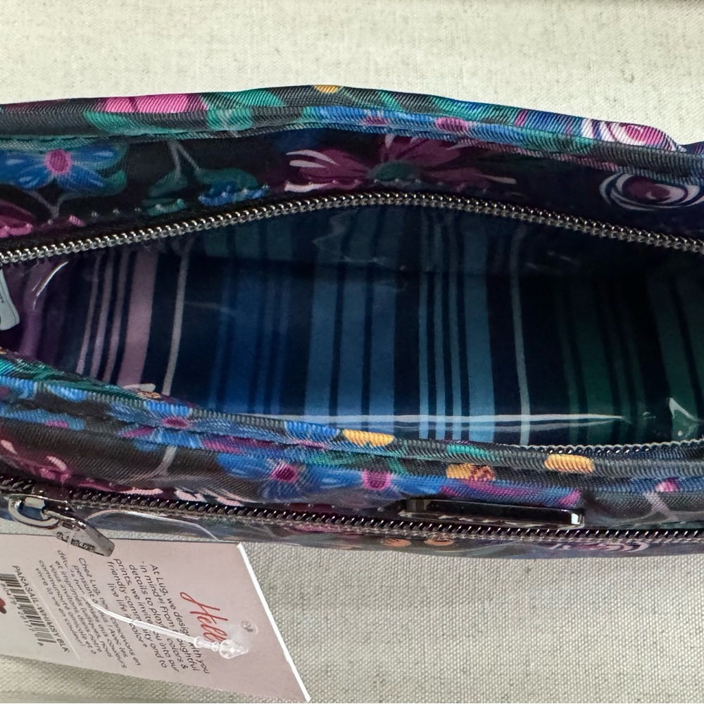 Lug  Colorful Blues & Purples Floral Travel Bag - Picture 7 of 9